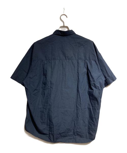Graphpaper（グラフペーパー）Graphpaper (グラフペーパー) Broad Oversized S/S Regular Collar Shirt/ブロード オーバーサイズ 半袖レギュラーカラーシャツ ネイビー サイズ:Freeの古着・服飾アイテム