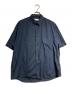 Graphpaper（グラフペーパー）の古着「Broad Oversized S/S Regular Collar Shirt/ブロード オーバーサイズ 半袖レギュラーカラーシャツ」｜ネイビー