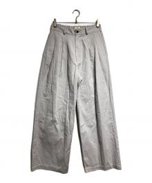 Toironier（トワロニエ）の古着「2Tuck CHINO Pants/2タックチノパンツ」｜パープル