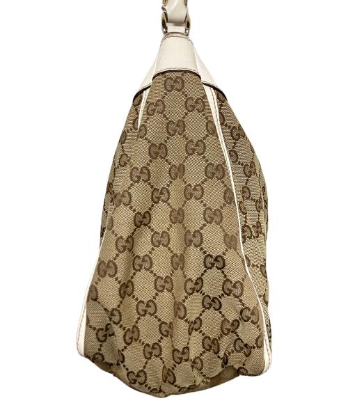 GUCCI（グッチ）GUCCI (グッチ) アビー GGキャンバスワンショルダーバッグ ベージュの古着・服飾アイテム