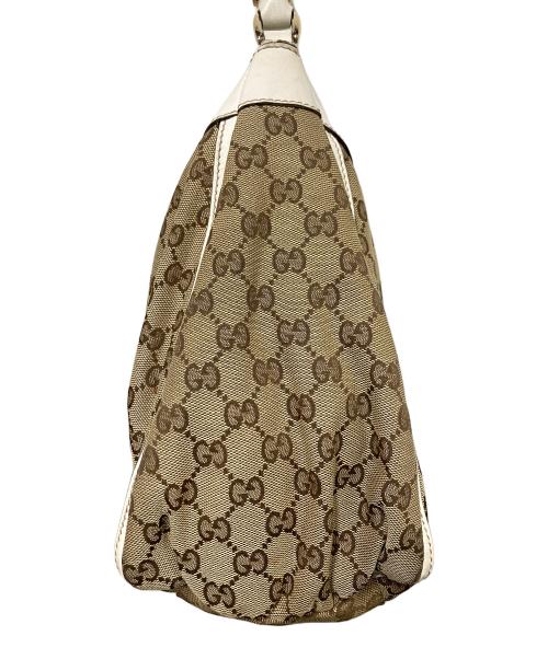 GUCCI（グッチ）GUCCI (グッチ) アビー GGキャンバスワンショルダーバッグ ベージュの古着・服飾アイテム