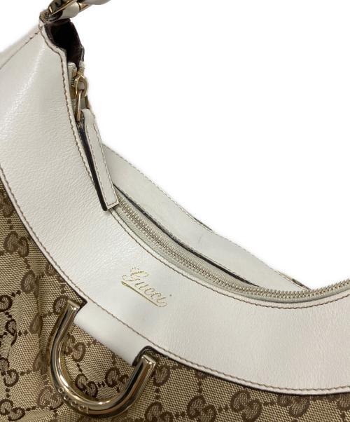 GUCCI（グッチ）GUCCI (グッチ) アビー GGキャンバスワンショルダーバッグ ベージュの古着・服飾アイテム