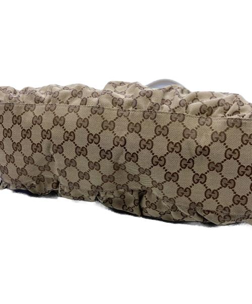 GUCCI（グッチ）GUCCI (グッチ) アビー GGキャンバスワンショルダーバッグ ベージュの古着・服飾アイテム