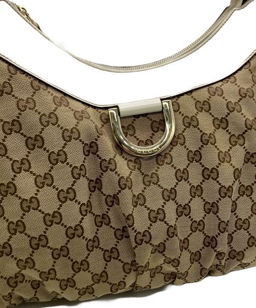 GUCCI（グッチ）GUCCI (グッチ) アビー GGキャンバスワンショルダーバッグ ベージュの古着・服飾アイテム