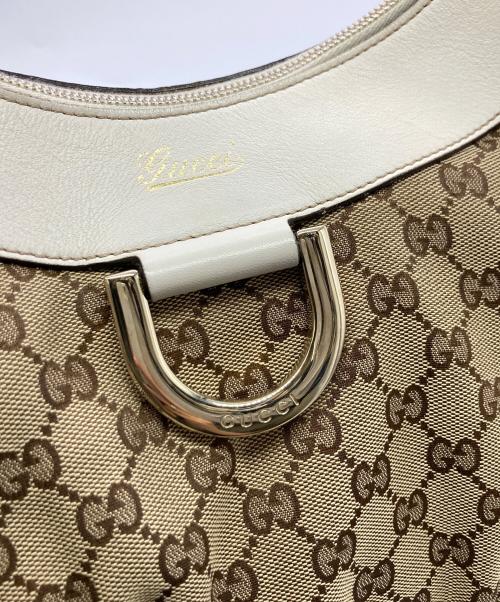 GUCCI（グッチ）GUCCI (グッチ) アビー GGキャンバスワンショルダーバッグ ベージュの古着・服飾アイテム