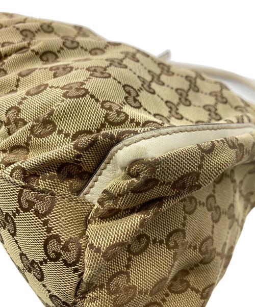 GUCCI（グッチ）GUCCI (グッチ) アビー GGキャンバスワンショルダーバッグ ベージュの古着・服飾アイテム
