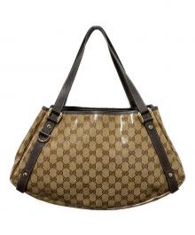 GUCCI（グッチ）の古着「GGクリスタル トートバッグ」｜ブラウン