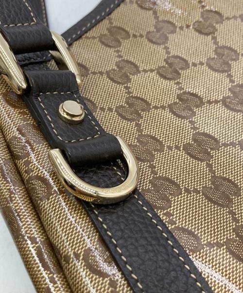 GUCCI（グッチ）GUCCI (グッチ) GGクリスタル トートバッグ ブラウンの古着・服飾アイテム