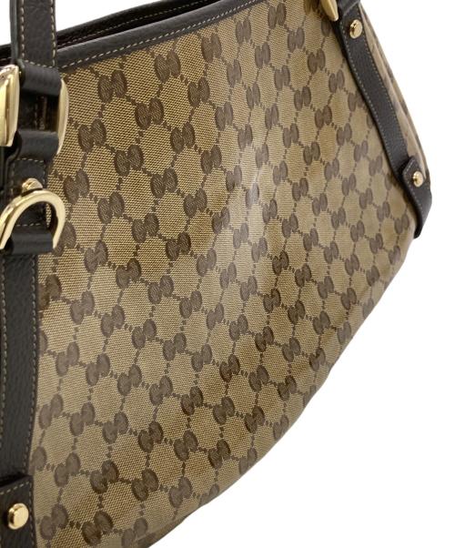 GUCCI（グッチ）GUCCI (グッチ) GGクリスタル トートバッグ ブラウンの古着・服飾アイテム