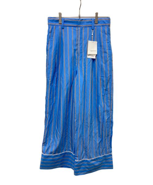 Adam et Rope（アダム エ ロペ）Adam et Rope (アダム エ ロペ) ストライプパンツ ブルー サイズ:38の古着・服飾アイテム
