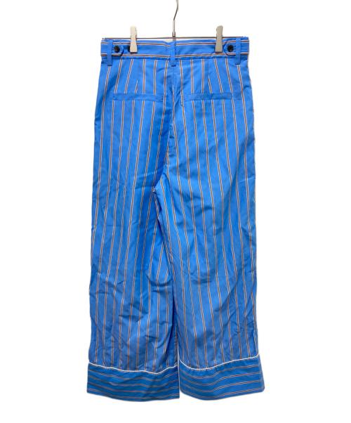Adam et Rope（アダム エ ロペ）Adam et Rope (アダム エ ロペ) ストライプパンツ ブルー サイズ:38の古着・服飾アイテム