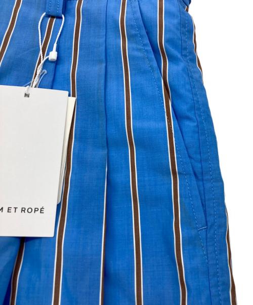 Adam et Rope（アダム エ ロペ）Adam et Rope (アダム エ ロペ) ストライプパンツ ブルー サイズ:38の古着・服飾アイテム