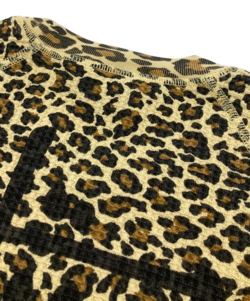 stussy（ステューシー）stussy (ステューシー) Leopard Thermal Long Sleeve イエロー サイズ:Sの古着・服飾アイテム