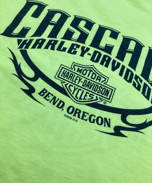 HARLEY-DAVIDSON（ハーレーダビッドソン）HARLEY-DAVIDSON (ハーレーダビッドソン) ロングスリーブカットソー イエロー サイズ:SIZE Lの古着・服飾アイテム