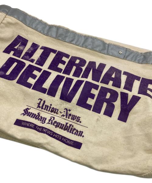 USED（ユーズド）USED (ユーズド) ALTERNATE DELIVERY ニュースペーパーバッグ ベージュの古着・服飾アイテム