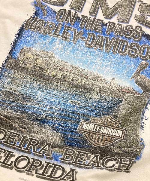 HARLEY-DAVIDSON（ハーレーダビッドソン）HARLEY-DAVIDSON (ハーレーダビッドソン) JIM'S ポケットTシャツ ホワイト サイズ:XLの古着・服飾アイテム