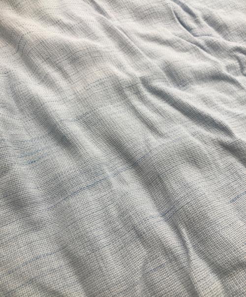 MONTE CARLO（モンテカルロ）monte carlo (モンテカルロ) ガーゼシャツ ブルー サイズ:XLの古着・服飾アイテム