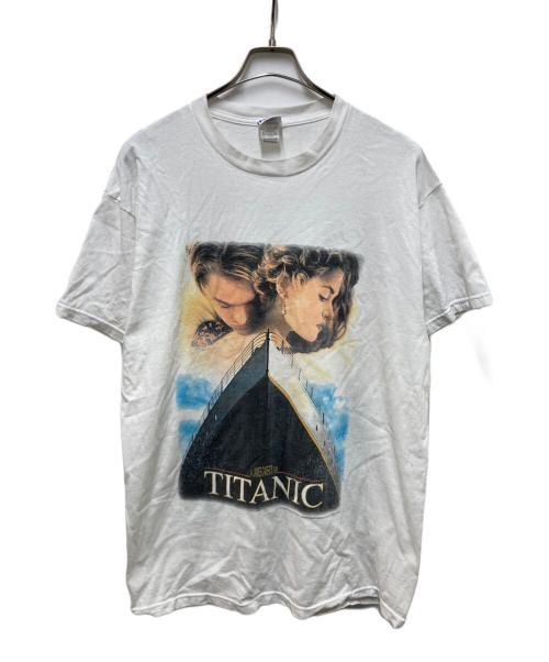 FREEZE（フリーズ）FREEZE (フリーズ) TITANIC ムービープリントTシャツ ホワイト サイズ:Lの古着・服飾アイテム