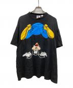 MICKEY&COミッキーアンドカンパニー）の古着「キャラクターTシャツ」｜ブラック