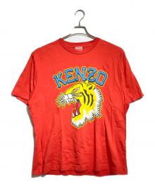 KENZO（ケンゾー）の古着「Tiger Varsity プリントTシャツ/Tiger Varsity Print T-Shirt」｜オレンジ