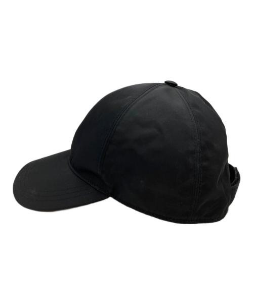 PRADA（プラダ）PRADA (プラダ) Re-Nylon ベースボールキャップ/Base Ball Cap ブラック サイズ:Mの古着・服飾アイテム