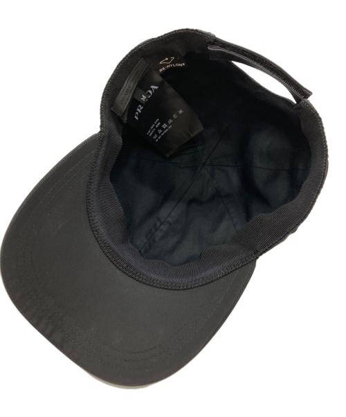 PRADA（プラダ）PRADA (プラダ) Re-Nylon ベースボールキャップ/Base Ball Cap ブラック サイズ:Mの古着・服飾アイテム