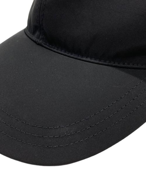 PRADA（プラダ）PRADA (プラダ) Re-Nylon ベースボールキャップ/Base Ball Cap ブラック サイズ:Mの古着・服飾アイテム