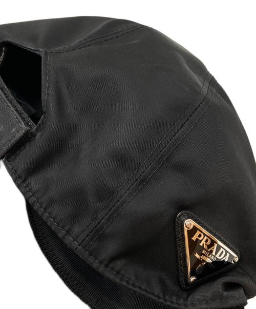 PRADA（プラダ）PRADA (プラダ) Re-Nylon ベースボールキャップ/Base Ball Cap ブラック サイズ:Mの古着・服飾アイテム
