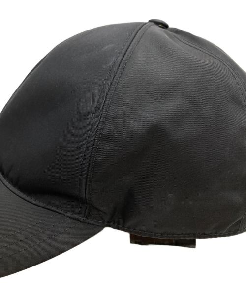 PRADA（プラダ）PRADA (プラダ) Re-Nylon ベースボールキャップ/Base Ball Cap ブラック サイズ:Mの古着・服飾アイテム