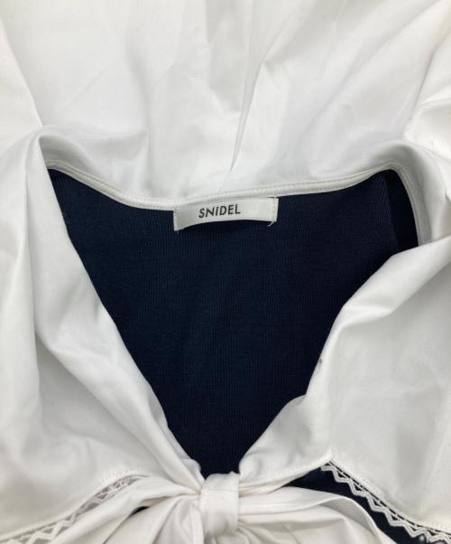 Snidel（スナイデル）Snidel (スナイデル) セーラーカラーニットワンピース ネイビー サイズ:Freeの古着・服飾アイテム