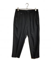 SOPHNET.（ソフネット）の古着「WIDE TAPERED 2TUCK EASY PANTS/ワイドテーパード 2タック イージーパンツ」｜ブラック