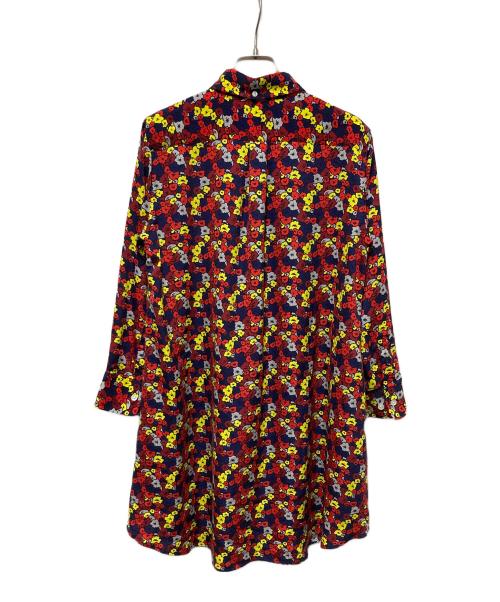 A BATHING APE（アベイシングエイプ）A BATHING APE (アベイシングエイプ) フラワーシャツワンピース レッド×ネイビー サイズ:SIZE Sの古着・服飾アイテム