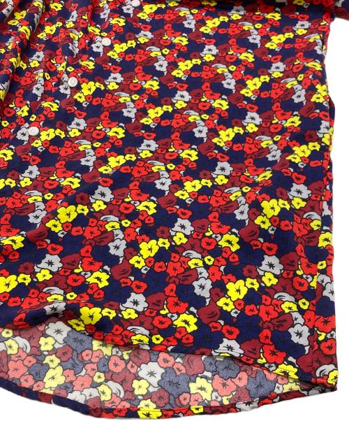 A BATHING APE（アベイシングエイプ）A BATHING APE (アベイシングエイプ) フラワーシャツワンピース レッド×ネイビー サイズ:SIZE Sの古着・服飾アイテム