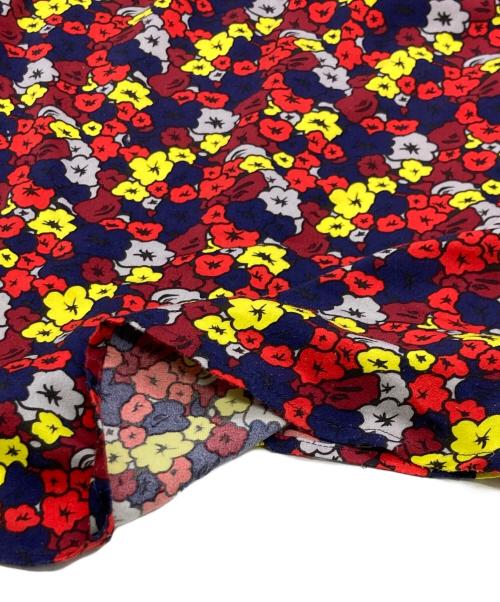 A BATHING APE（アベイシングエイプ）A BATHING APE (アベイシングエイプ) フラワーシャツワンピース レッド×ネイビー サイズ:SIZE Sの古着・服飾アイテム