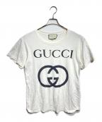 GUCCIグッチ）の古着「インターロッキングプリントTシャツ/Interlocking Print T-Shirt」｜ホワイト