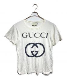 GUCCI（グッチ）の古着「インターロッキングプリントTシャツ/Interlocking Print T-Shirt」｜ホワイト
