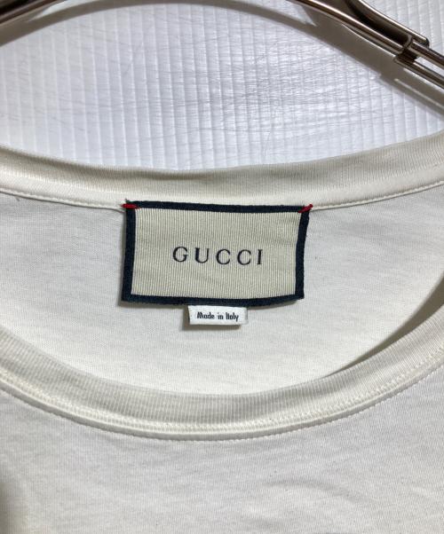GUCCI（グッチ）GUCCI (グッチ) インターロッキングプリントTシャツ/Interlocking Print T-Shirt ホワイト サイズ:XSの古着・服飾アイテム