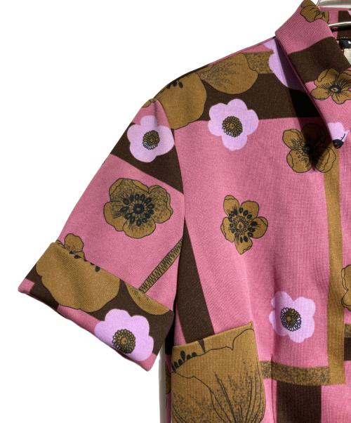 DOLCE & GABBANA（ドルチェ＆ガッバーナ）DOLCE & GABBANA (ドルチェ＆ガッバーナ) フラワープリントシャツワンピース ピンク サイズ:40の古着・服飾アイテム