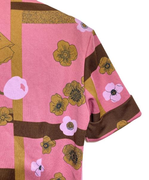 DOLCE & GABBANA（ドルチェ＆ガッバーナ）DOLCE & GABBANA (ドルチェ＆ガッバーナ) フラワープリントシャツワンピース ピンク サイズ:40の古着・服飾アイテム