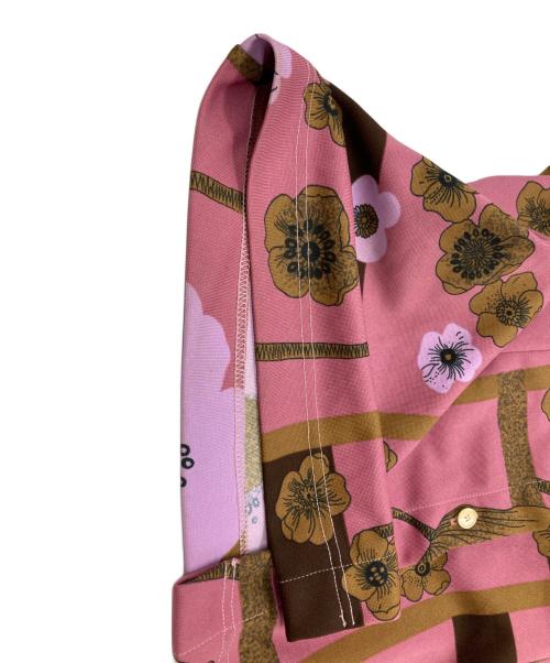 DOLCE & GABBANA（ドルチェ＆ガッバーナ）DOLCE & GABBANA (ドルチェ＆ガッバーナ) フラワープリントシャツワンピース ピンク サイズ:40の古着・服飾アイテム
