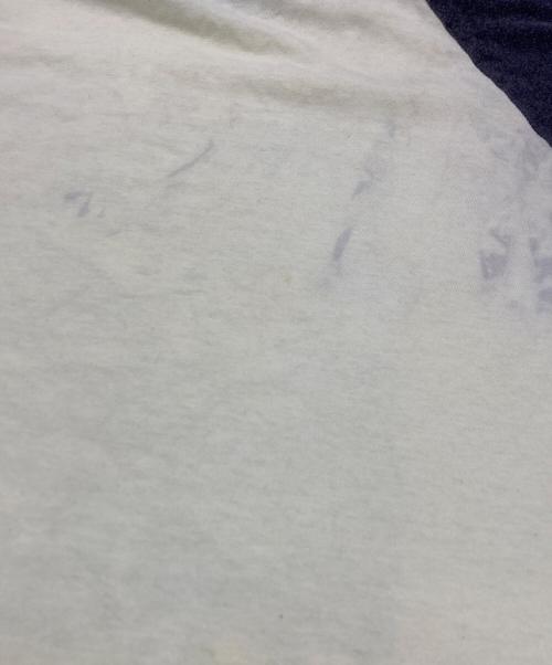 United Sports（ユナイテッドスポーツ）United Sports (ユナイテッドスポーツ) ed rothアートプリントラグランTシャツ ホワイト×ネイビー サイズ:Ｌの古着・服飾アイテム