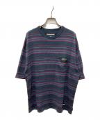 NEIGHBORHOODネイバーフッド）の古着「BORDER CREWNECK-P SS」｜グリーン×レッド