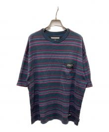NEIGHBORHOOD（ネイバーフッド）の古着「BORDER CREWNECK-P SS」｜グリーン×レッド