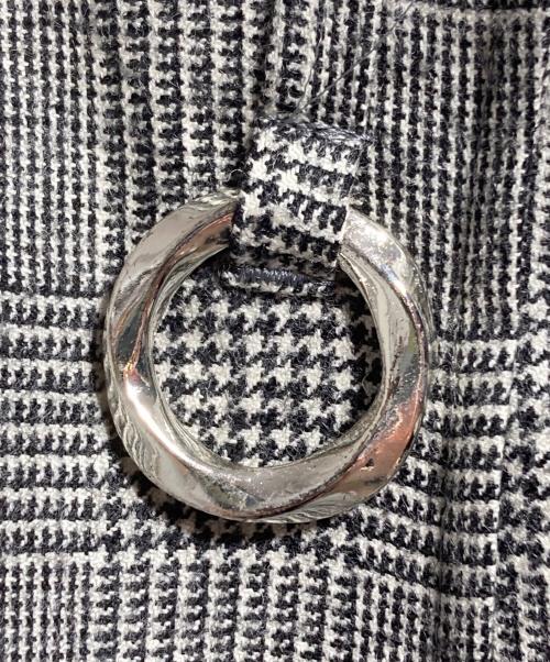 YOHEI OHNO（ヨウヘイオオノ）YOHEI OHNO (ヨウヘイオオノ) 千鳥格子チェックフレアパンツ/Houndstooth plaid flare pants グレー サイズ:36の古着・服飾アイテム