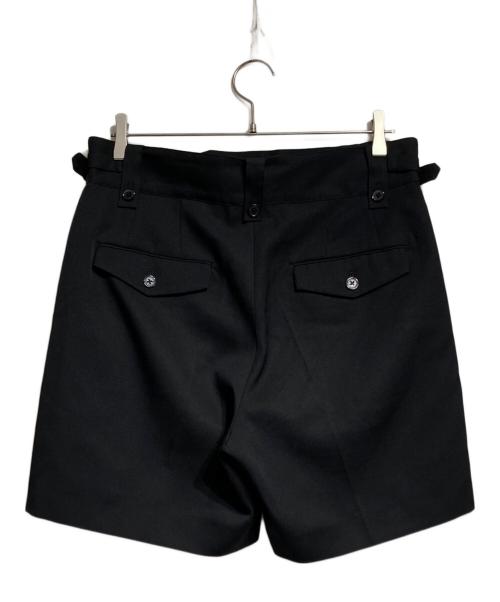 DAIRIKU（ダイリク）DAIRIKU (ダイリク) Jerome Wool Gurkha Half Slacks/ジェローム ハイウエスト ワイド グルカハーフスラックス ブラック サイズ:Mの古着・服飾アイテム