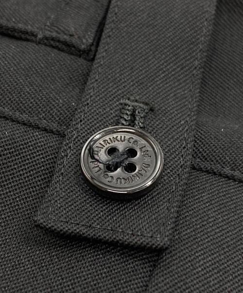 DAIRIKU（ダイリク）DAIRIKU (ダイリク) Jerome Wool Gurkha Half Slacks/ジェローム ハイウエスト ワイド グルカハーフスラックス ブラック サイズ:Mの古着・服飾アイテム