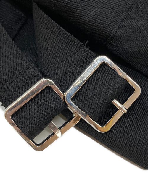 DAIRIKU（ダイリク）DAIRIKU (ダイリク) Jerome Wool Gurkha Half Slacks/ジェローム ハイウエスト ワイド グルカハーフスラックス ブラック サイズ:Mの古着・服飾アイテム