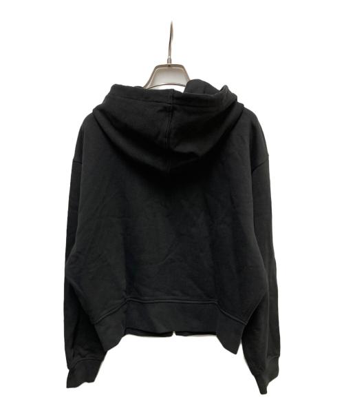 Calvin Klein Jeans（カルバンクラインジーンズ）Calvin Klein Jeans (カルバンクラインジーンズ) モノグラムテリークロップドパーカー ブラック サイズ:XSの古着・服飾アイテム