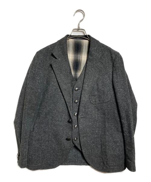 The Stylist Japan（ザスタイリストジャパン）The Stylist Japan (ザスタイリストジャパン) 2ピースセット ジャケット＆ジレ/2-Piece Set: Jacket & Gilet グレー サイズ:Sの古着・服飾アイテム