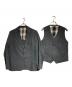 The Stylist Japan（ザスタイリストジャパン）の古着「2ピースセット ジャケット＆ジレ/2-Piece Set: Jacket & Gilet」｜グレー